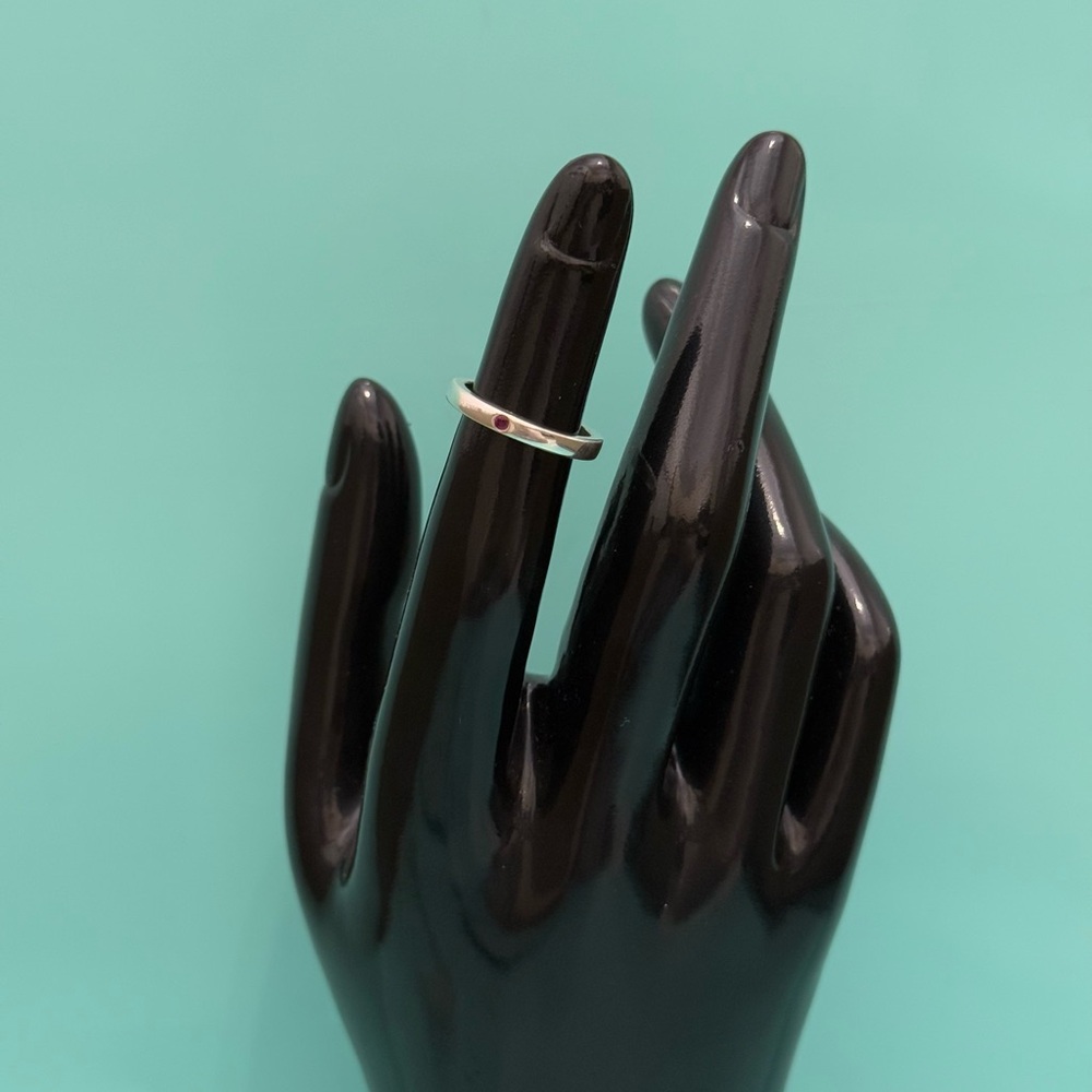 Tiffany & Co Retired Ruby Stackable Ring Band - image 3